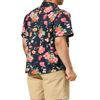 Lars Amadeus Muške košulje kratkih rukava cvjetna točka navraća Havajska majica