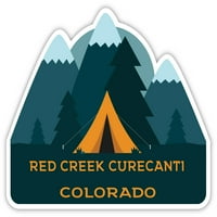 Crveni Creek CurecAnti Colorado Suvenir Vinil naljepnica za naljepnicu Kamp TENT dizajn