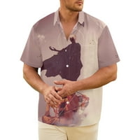 Muške havajske tokijske košulje u obliku dugana dolje sputa majica kratkih rukava Prozračna brzog sušenja Top110