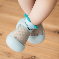 Caicj Toddler Cipele Boys Girls Animal Prints Crtane čarape cipele Toddler Prozračna mreža The Podne čarape Neumjerne klizanje na cipelama, svijetloplava