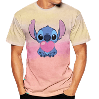 Dječji majica Stitch Retro okrugla vrat Smiješna obiteljska grafička majica Personalizirane porodične