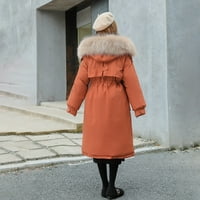 Lagani kaputi za žene za žene duga zima ekstremno hladno vremenska odjeća zadebljala krzno jaknu