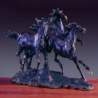 Bronza je završila skulptu za smolu tri trčanja konja 18 w 10 h
