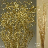 FT Glitter Sparkle Zlatni kovrčavi i sjajni wispies