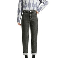 Aaiaymet ženske traperice Ženski retro mae mid srednjeg rasta za čizme Cut Jean, GY M