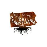 Preciznost Metal Art Pennsylvania Roots Čelik Laserski rez Zidna umjetnost: Patina crna, Veličina: 30