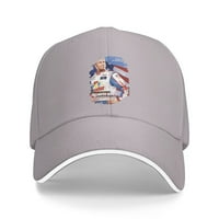 Cepten muški i ženski hip hop jedinstveni otisak s Talladega Nights Logo Podesivi bejzbol šešir sive boje