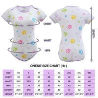 LittleForbig pamučne romper onesie pidžamas Bodysuit - baby šape Onesie 4xl