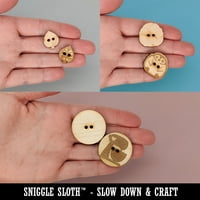 Pametne dugme za drvo ravan glave za kukičanje pletiva šivaći diy craft medium