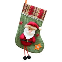 Različiti stilovi Božićne privjeske čarape Božićne torbe za božićne privjeske ukrasne čarape Božićni pokloni Božićni snjegovinski ukrasi za zabave