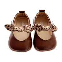 Lacyhop Deca Mary Jane Mekane drešene cipele Leopard Bowknot Stanovi Party Neklizajući Loaferi Slatka