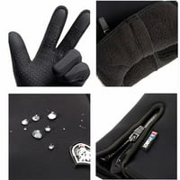 Zimske rukavice za žene muškarci Biciklističke rukavice, vodootporne vjetrootporne klizanje na dodirnim zaslonom na dodir hladnim vremenskim rukavicama za trčanje, biciklistički pokloni