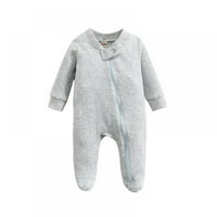 Zip Romper ruffred outfit toddler zip outfit Fomover Fook pidžamas bambuo podudaranje braće i sestre