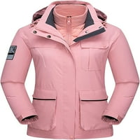 Dabuliu ženska jakna vanjska vjetrootlatna prozračna plus baršuna za toplu dolje, tri u jednom vodootpornom