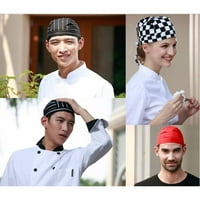 Chef Cap Hat Catering Glava za kuhanje Biker Do kuhinjske kape Baker Beanie Mesari Rag Wraps Turban