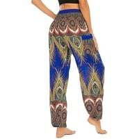 Žene harem casual pantalone Baggy Boho cvjetni ciganski hippi joga hlače l