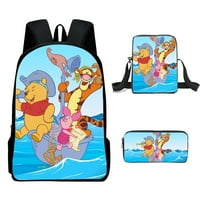 Winnie The Pooh crtana ruksačka školska torba, Winnie The Pooh ruksak s bag za ručak
