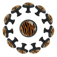 Okrugle kristalno staklene gumbe tigarke Teksture Tiger TEKURE za ručak za kuhinjske ormare za ormare za ormare sa vijcima