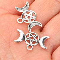 Čari nakita Triple Moon Pentagram čari za naušnice Ogrlica narukvica