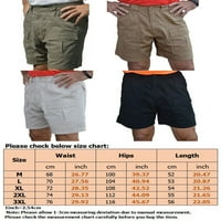 Voguele muške kratke hlače od plaže elastične struk ljetne kratke hlače Dugme dno odmore za odmor odjeće