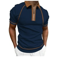 Outfmvch s dugim rukavima za muškarce Modni labav rever sa zatvaračem 3D digitalni tisak majica kratkih