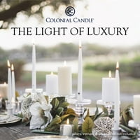 Kolonijalne svijeće zasnovljene konusne svijeće, orhidentna ljubičasta, od 12, kapljane svijeće sa premium pamučnim fitiljom i čistom opekotina za zabave, vjenčanja i turističke večere