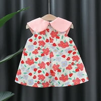 Uskršnja haljina za bebe bez rukava cvjetni otisak casual haljina