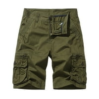 Yievit Muški teret Kratki suhi kratkih hlača na otvorenom Ljetne casual labave kratke hlače sa više džepova za planinarenje trčanje zelene 4xl