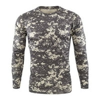 Muške majice na otvorenom kamuflage dugih rukava bluza slim fit majice