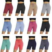 Ženske pune ljetne ljeto ljeto Bermudske kratke hlače meke tanke-fit rastezljive aktivne atletske mršave