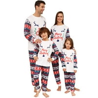 TOQOT Obiteljski božićni setovi padžama - mekani odmor za spavanje s dugim rukavima Dječja djeca pidžama
