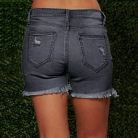 Hesxuno nove žene ljetne kratke traperice ženski džepovi pranja šorc
