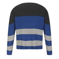 Svečanost muški džemper plus veličina pletena džempera jesen zima V-izrez trak pulover