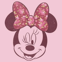 Djevojkov Mickey & Friends Rose Bow Minnie Grafički tee Light Pink Veliki