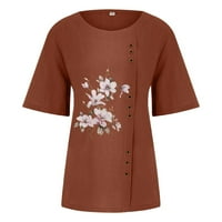 Prevelizirana dukserica za žene, proljeće i ljetne majice Slatki točni vrhovi tunika za žene Ljeto Loose