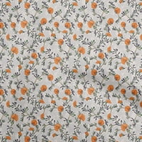 Onoone poliesterska spanda od narančaste tkanine cvjetna tkanina za šivanje tiskane ploče od tiskane od dvorišta široko