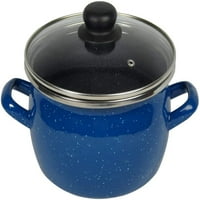 Sante Courling Pot Aquamarine 3.0l sa staklenim poklopcem, emajl lonca za kuhanje, esencija za kuhinju