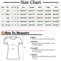 Zodggu Ponude Modne ženske bluze vrhovi smiješne grafičke trendy Comfy T majice za žene Dobra sreća