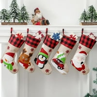 18 Božićna klasična personalizirana velika čarapa, santa, snjegović, snježna pahuljica Xmas karakter