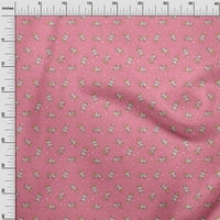 Onuone pamučni dres Srednje ružičaste tkanine Dot & Cat crtica za šivanje materijala za šivanje tiskane