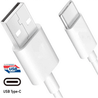 Brzo prilagodljiv zidni punjač za ASUS Zenfone MA ZC550KL EP-TA20JWE - Tip C USB-C 6FT i OTG adapter - Rapid punjenje - bijelo