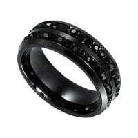 Nakit dva puna dijamantna prstenova za muškarce i ženske univerzalne prstenove za prstenove za žene