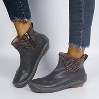 Božićni pokloni Juebong Ženske čizme Retro ravna donja cipela Casual Boots Plus Veličina klizanje na