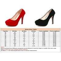 Fangasis ženske modne stiletto potpetice visoke cipele s visokom petom Radni komfor crvena 5,5