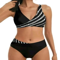Ljetni štednji klirens Squishhappy dvodijelni ženski podstavljeni push-up grudnjaka bikini kupaći kostimi kupaći kostimi za plažu ljeta