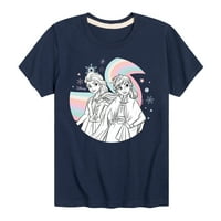Smrznuta - Anna Elsa Rainbow - Grafička majica kratkih rukava za mališana i mlade