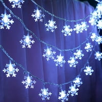 Gadvery SnowFlake Fairy Lights, viseći svjetlucanje rasvjete za božićno drvce za vjenčanje