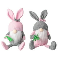 Lovehome Kreativna dekoracija lutka bez lica Uskrsni dan lutka DWarf Rabbit Lutka igračka za vešanje
