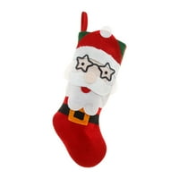 Veki torba Dekoracija Čarapa Božić pogodna za obiteljska božićna torba za odmor Tema čarapa poklon bag torbi bombon Početna Dekor visoke staklene ukrase