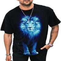 Muška majica kratkih rukava Casual Slim Fit Crew vrat modni životinjski tisak TEE ljetna majica 2 # 2xl